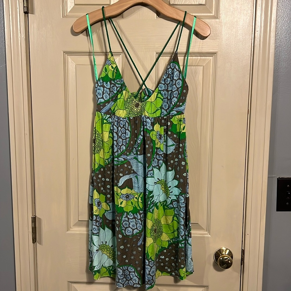 Free People floral mini dress size M